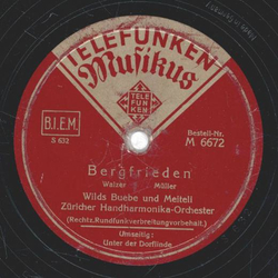 Wilds Buebe und Meiteli - Bergfrieden / Unter der Dorflinde