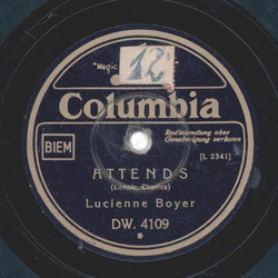 Lucienne Boyer - Attends / Le plus joli rêve