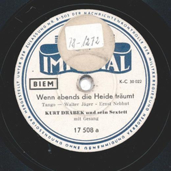 Kurt Drabek - Wenn abends die Heide trumt /...