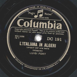 Luigi Fort - L`italiana In Algeri / Mignon