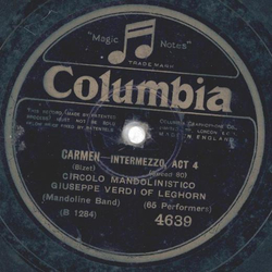 Circolo Mandolinistico Giuseppe Verdi Of Leghorn  - Carmen Intermezzo Act 4 / Les Millions DArlequin