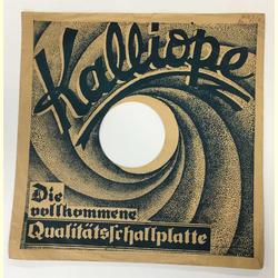 Original Kalliope Cover f�r 25er Schellackplatten A2 B