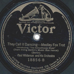 Paul Whiteman and his Orchestra - Dear Old Southland / They Call It Dancing