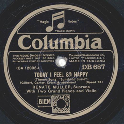 Renate Mller - Today I Fell So Happy / Just Because I Lost My Heart To You