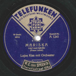 Lajos Kiss - Ungarischer Tanz Nr.5 / Mariska