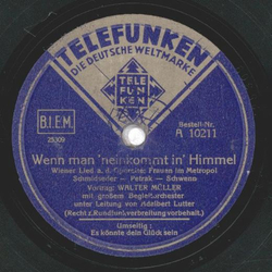 Walter Müller - Wenn man neinkommt in ` Himmel / Es...