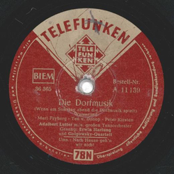 Erwin Hartung, Golgowsky Quartett - Die Dorfmusik / Nach...