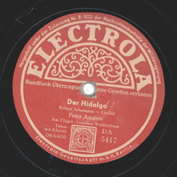 Peter Anders - Der Hidalgo / Provencalisches Lied