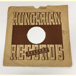 Original Hungrian Cover fr 25er Schellackplatten A1 C
