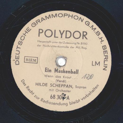 Hilde Scheppan - Ein Maskenball / Die Macht des Schicksals