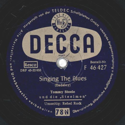 Tommy Steele - Rebel Rock / Singing The Blues