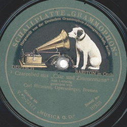 Carl Rittmann - Czarenlied aus Czar und Zimmermann  /...