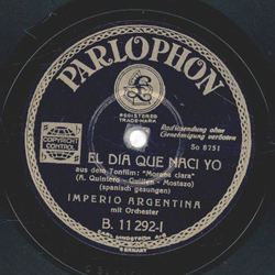 Imperio Argentina - El Dia Que Naci Yo / Falsa Moneda
