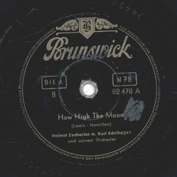 Helmut Zacharias - How high the moon / Presto a.d....