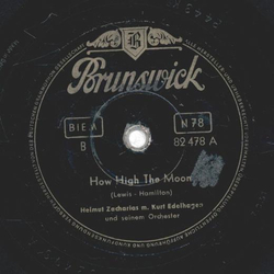 Helmut Zacharias - How high the moon / Presto a.d. Fantasie in Be-Bop