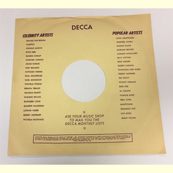 Original Decca Cover f�r 25er Schellackplatten A41 B