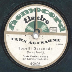 Grete Eweler - Toselli-Serenade /  Großmütterchen