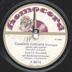 Costa Milona - Cavalleria rusticana / Martha