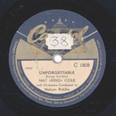 Nat King Cole - Unforgettable / My First And my Last Love