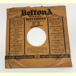 Original Beltona Cover fr 25er Schellackplatten A1 C
