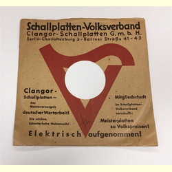 Original Clangor Cover fr 25er Schellackplatten A1 A