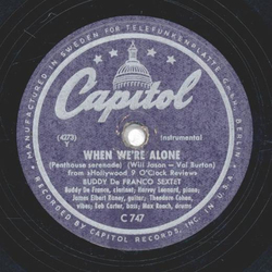 Buddy De Franco Sextet - When We´re Alone / Extrovert