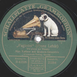 Max Kuttner mit Godwin Ensemble - Paganini ( Gern hab ich die Frau gek�sst ) / Paganini ( Wir gehen ins Theater )