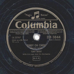 Tony Brent - Cindy Oh Cindy / Two Innocent Hearts
