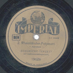 Schuricke Terzett - 1. Rheinlnderder Potpourri / 2.Rheinlnder Potpourri
