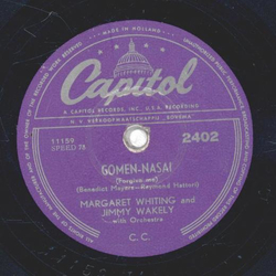 Marharet Whiting and Jimmy Wakely - I learned to love you too late / Gomen-Nasai