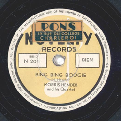 Morris Hender - Silver Rag / Bing Bing Boogie
