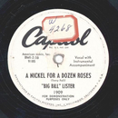 Big Bill Lister - A nickel for a dozen roses / One more beer