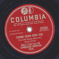Molly oDay and the Cumberland Mountain Folks - Coming down from god / Teardrops falling in the snow