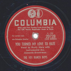 The 101 Ranch Boys - I�m Trying To Keep Mother Warm / You Turned My Love To Hate