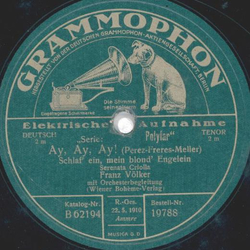 Franz Vlker - Heimweh - Always / Ay, Ay, Ay!