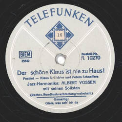 Albert Vossen - Der schöne Klaus ist nie zu Haus! /...