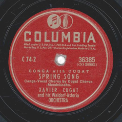 Xavier Cugat und sein Waldorf-Astoria Orchester -Spring Song / Farandole
