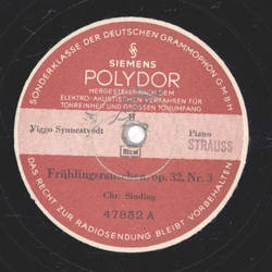 Viggo Synnestvedt - Frhlingsrauschen op.32 ,Nr. 3 / Hochzeitstag auf Troldhaugen op.65, Nr.6