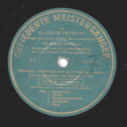 Gefiederte Meistersänger -...