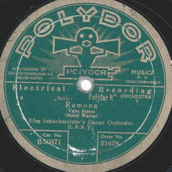 Efim Schachmeister m. s. Tanz-Orchester - Ramona / Diane