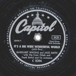 Margaret Whiting & Jack Smith - It`s A Big Wonderful World / Sunflower