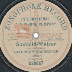 Zonophon-Orchester - Aus Liebe zur Kunst / Sinnbild Walzer