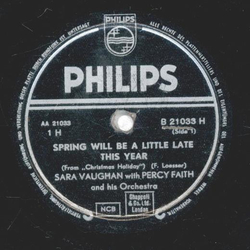 Sara Vaughan & Percy Faith - Spring Will Be A Little Late This Year / A Blues Serenade