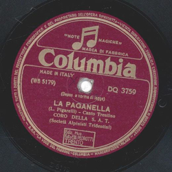 Coro Della S.A.T. - La Paganella / Bombardano , La Villanella