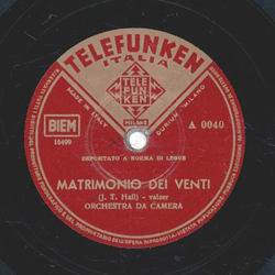 Orchestra Da Camera - Matrimonio Dei Venti / Barnabas von Gzy - Dangue Viennese