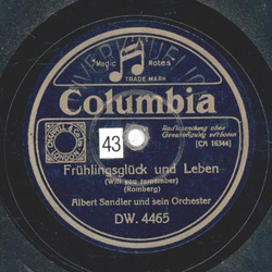 Albert Sandler - Frühlingsglück und Leben / Mondnacht auf...