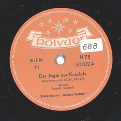 Blasorchester Groer Kurfrst - Der Jger aus Kurpfalz / Frhlings Einzug