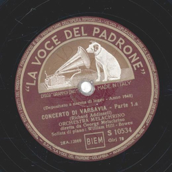 Orchestra Melachrino - Concerto Di Varsavia Part 1.a / 2. a