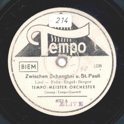 Tempo-Quartett - Zwischen Shanghai und St. Pauli / Sing mir das Lied noch einmal