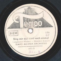 Tempo-Quartett - Zwischen Shanghai und St. Pauli / Sing mir das Lied noch einmal